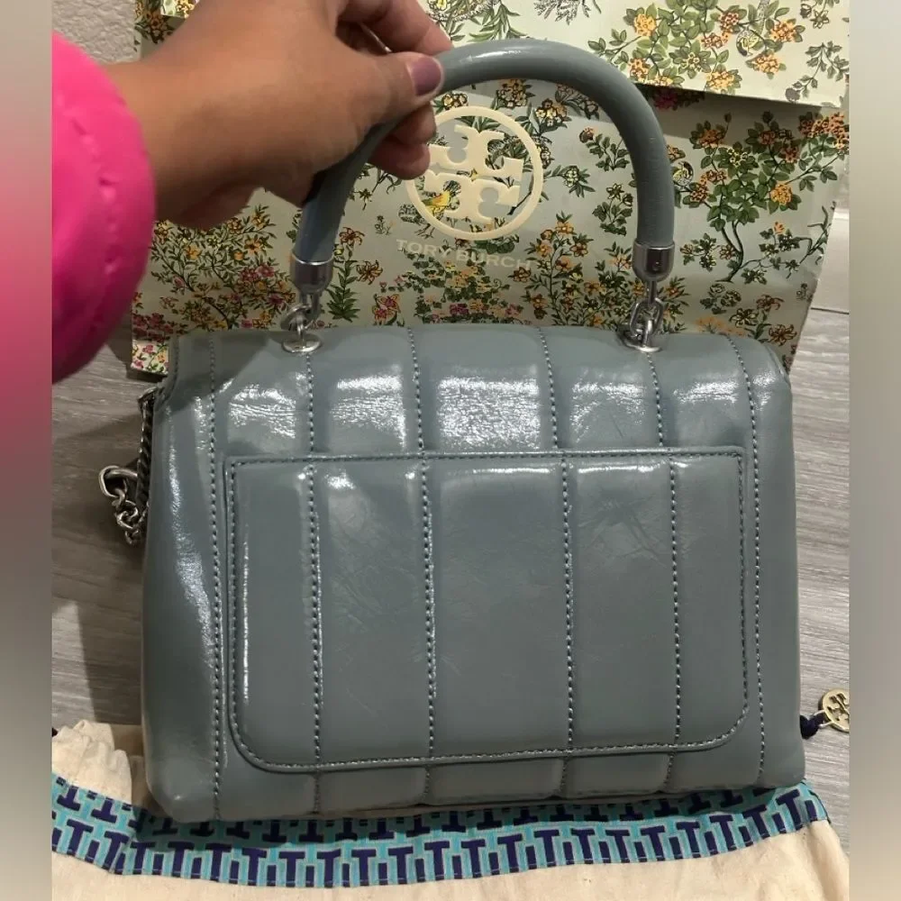 Tory Burch Kira Patent Small Crossbody Satchel